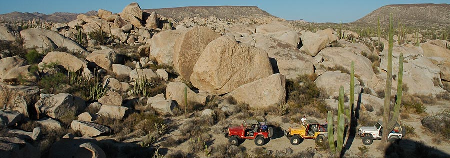 Riesenfelsen "Boulderfield" bei Catavina